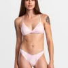 BLURRED CROSSBACK TRIANGLE BIKINI TOP