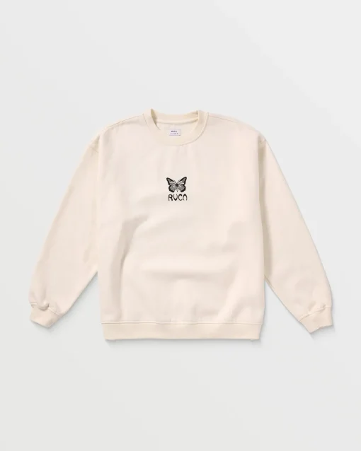 BUTTERFLY BAGGIE CREW SWEATSHIRT