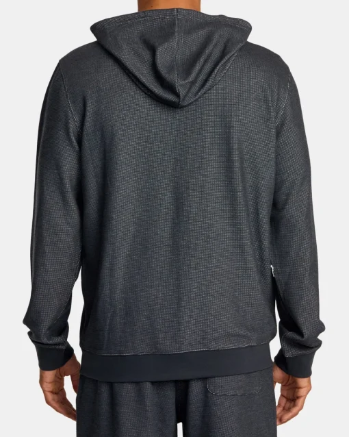 C-ABLE WAFFLE KNIT ZIP HOODIE