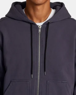 CHAINMAIL ZIP-UP HOODED SWEATSHIRT