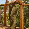 COCO CORDUROY WIDE LEG PANTS