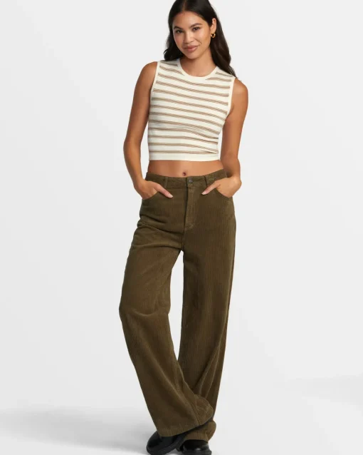 COCO CORDUROY WIDE LEG PANTS
