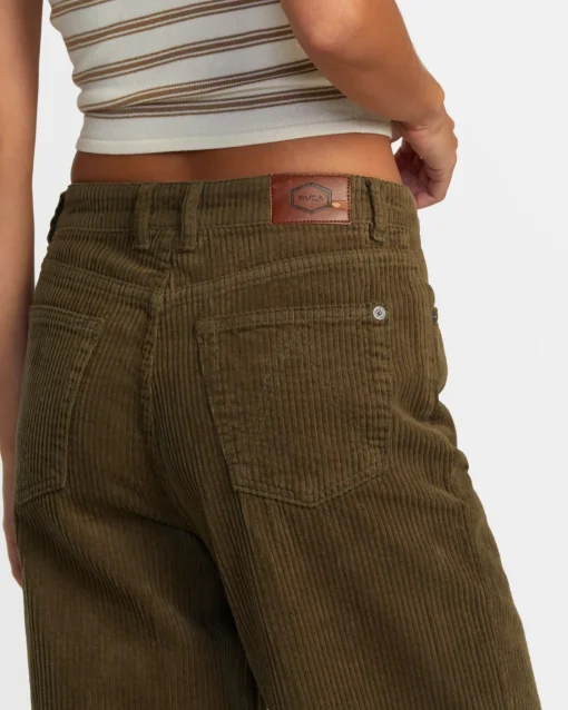 COCO CORDUROY WIDE LEG PANTS