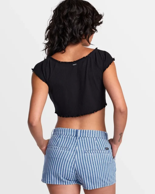DELILAH OFF-THE-SHOULDER CROP TOP