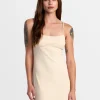 DIXIE FITTED MINI STRIPE DRESS