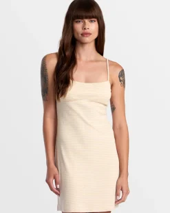 DIXIE FITTED MINI STRIPE DRESS