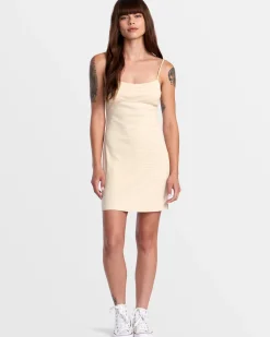 DIXIE FITTED MINI STRIPE DRESS