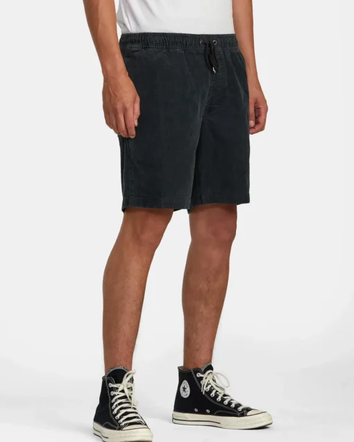 ESCAPE 17" ELASTIC WAIST CORDUROY SHORTS