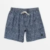 ESCAPE ELASTIC WAIST CHAMBRAY SHORTS