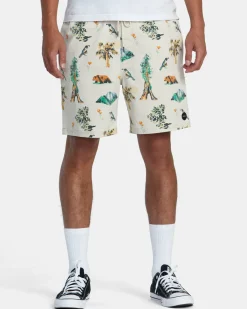 ESCAPE PRINT 17" SHORTS