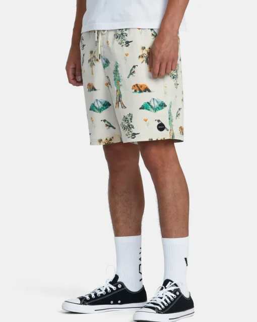 ESCAPE PRINT 17" SHORTS