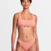 GROOVES STRIPE HIGH LEG FRENCH BIKINI BOTTOMS
