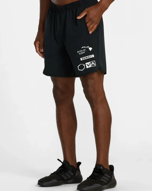 HAWAII ALL BRAND YOGGER STRETCH 17" SHORTS