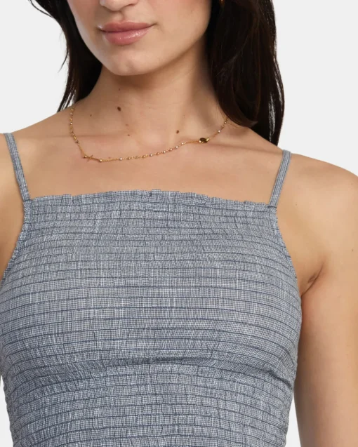 HOUNDSTOOTH REVIVAL CROPPED TANK TOP
