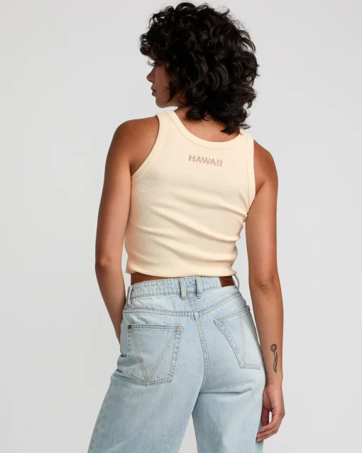 ISLAND LEI CROPPED TANK TOP