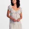 LEILAH STRIPED MINI DRESS