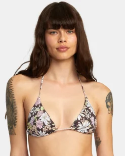 LEMONADE HALTER SLIDE TRIANGLE BIKINI TOP