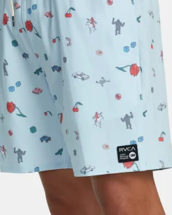LUKE P ELASTIC WAIST BOARDSHORTS 17''