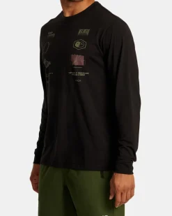 MULTI GRID LONG SLEEVE TEE