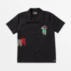 OBLOW FLORAL SHORT SLEEVE WOVEN SHIRT