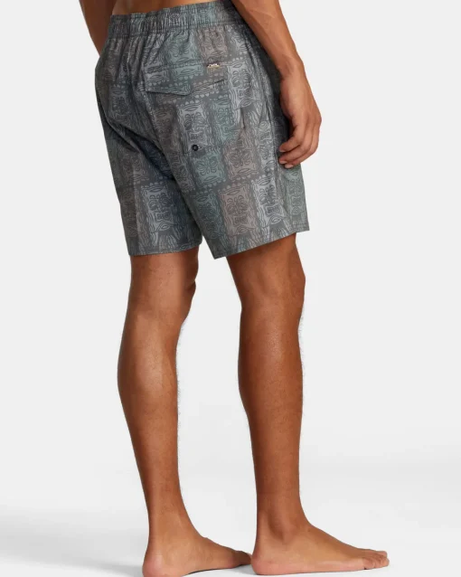 OBLOW TAPA ELASTIC WAIST BOARDSHORTS
