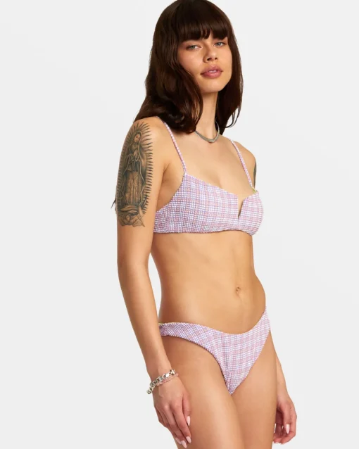 PREPPED V-WIRE BRALETTE BIKINI TOP