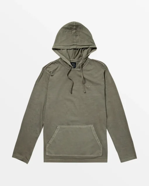 PTC PIGMENT HOODED LONG SLEEVE TEE