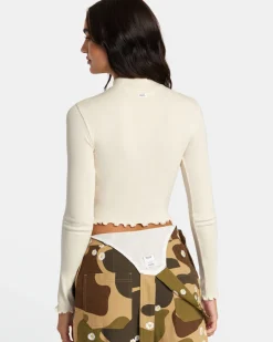 SAVED LONG SLEEVE LONG SLEEVE CROP TOP
