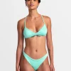 SOLID SHIMMER CROSSBACK TRIANGLE BIKINI TOP