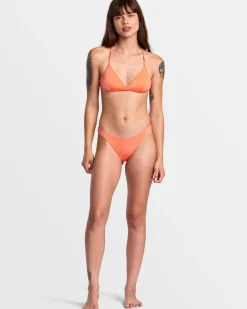 SOLID SHIMMER CROSSBACK TRIANGLE BIKINI TOP