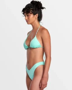 SOLID SHIMMER V-FRONT FRENCH BIKINI BOTTOMS