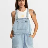 SUCCESSION SHORT DENIM OVERALLS