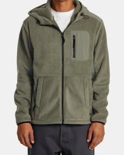 BLOCK FLEECE ZIP