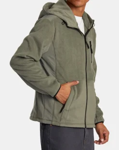 BLOCK FLEECE ZIP