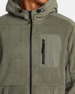 BLOCK FLEECE ZIP
