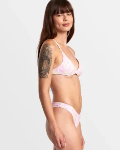 BLURRED CROSSBACK TRIANGLE BIKINI TOP