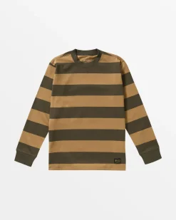 BOYS CHAINMAIL STRIPE LONG SLEEVE TEE