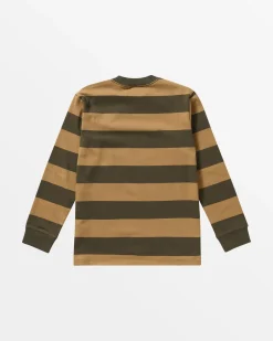 BOYS CHAINMAIL STRIPE LONG SLEEVE TEE