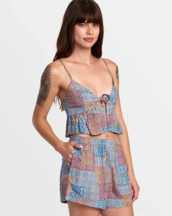 BRIDGETTE PEPLUM CROP TOP