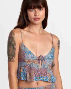 BRIDGETTE PEPLUM CROP TOP