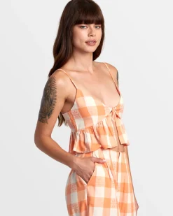 BRIDGETTE PEPLUM CROP TOP