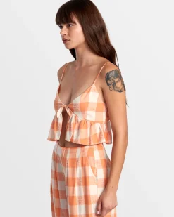 BRIDGETTE PEPLUM CROP TOP