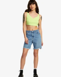 CRAWFORD LONG SHORT DENIM SHORTS