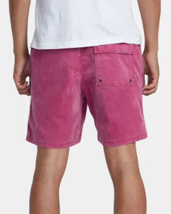 ESCAPE 17" ELASTIC WAIST CORDUROY SHORTS