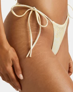 FLORAL COLLAGE MEDIUM TIE SIDE BIKINI BOTTOMS