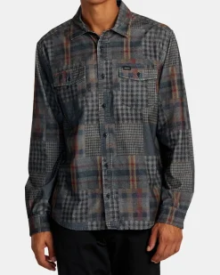 FREEMAN CORD PRINT LONG SLEEVE SHIRT