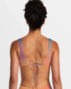 GOLDEN LACEBACK BRALETTE BIKINI TOP