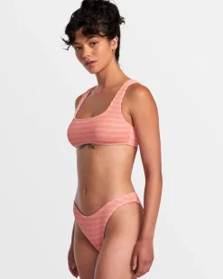 GROOVES STRIPE HIGH LEG FRENCH BIKINI BOTTOMS