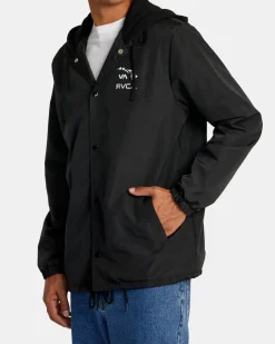 ISLAND HEX HOODED COACHES JACKET