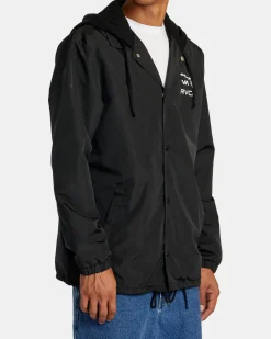 ISLAND HEX HOODED COACHES JACKET